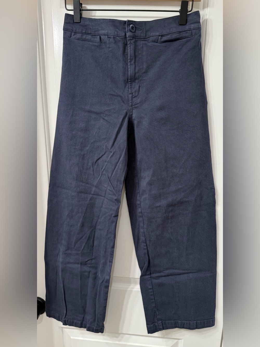 EUC Madewell Emmett 2.0 Wide Leg Crop in Navy